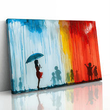 Load image into Gallery viewer, Umbrella Girl Banksy Children Inspired