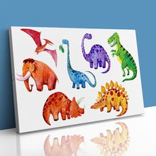Load image into Gallery viewer, Cartoon Watercolour Dinosaurs Kids