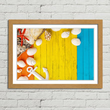 Load image into Gallery viewer, Colourful Wooden Background Sea Shells