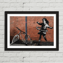 Load image into Gallery viewer, Banksy Hula Bicycle Girl