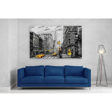 Load image into Gallery viewer, New York Street Empire State Oil Painting