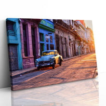 Load image into Gallery viewer, Vintage Blue Car Havana Cuba