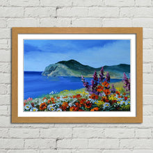 Load image into Gallery viewer, Mountain Sea Flowers Oil Painting