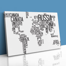 Load image into Gallery viewer, World Map with Country Names