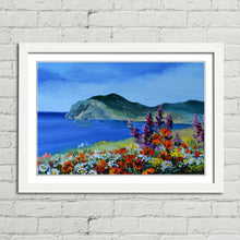 Load image into Gallery viewer, Mountain Sea Flowers Oil Painting
