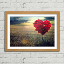 Load image into Gallery viewer, Red Heart Tree Abstract