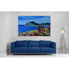 Load image into Gallery viewer, Mountain Sea Flowers Oil Painting