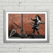 Load image into Gallery viewer, Banksy Hula Bicycle Girl