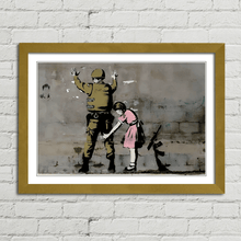 Load image into Gallery viewer, Banksy Girl Searching Soldier