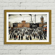 Load image into Gallery viewer, LS Lowry Going To Work Painting 1943