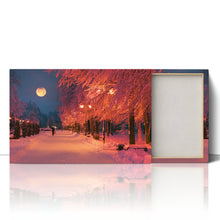 Load image into Gallery viewer, Park Evening Snow Winter Scene