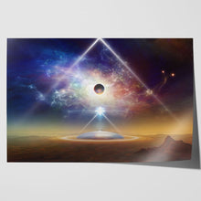 Load image into Gallery viewer, Alien Spaceship Near Planet Earth