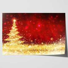 Load image into Gallery viewer, Shining Christmas Tree with Golden Glitter