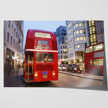 Load image into Gallery viewer, Rear View Red Bus in London