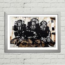Load image into Gallery viewer, 3 Wise Monkeys Banksy