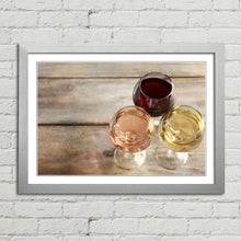 Load image into Gallery viewer, Glasses of White, Red, and Rose Wine