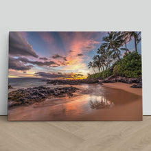 Load image into Gallery viewer, Colourful Beach Sunset Secret Cove Maui