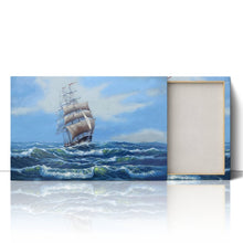 Load image into Gallery viewer, Sailing Ship Ocean Journey Oil Painting