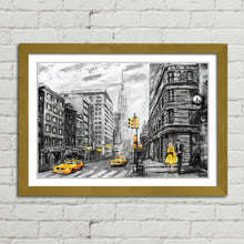 Load image into Gallery viewer, New York Street Empire State Oil Painting