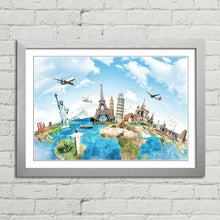Load image into Gallery viewer, Travel the World Monuments Map