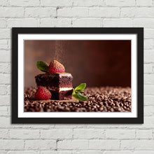 Load image into Gallery viewer, Chocolate Cake with Raspberry and Mint
