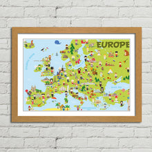 Load image into Gallery viewer, Europe Map Kids Learning Nationalities