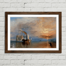 Load image into Gallery viewer, J.M.W. Turner Fighting Temeraire Painting