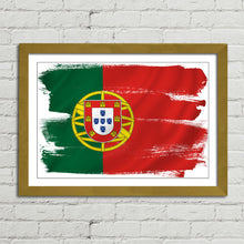 Load image into Gallery viewer, Portugal Flag Brush Paint