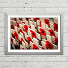 Load image into Gallery viewer, Remembrance Poppies on Crosses Lest We Forget