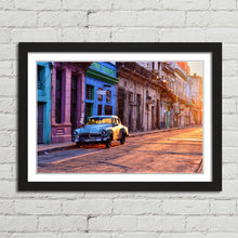 Load image into Gallery viewer, Vintage Blue Car Havana Cuba