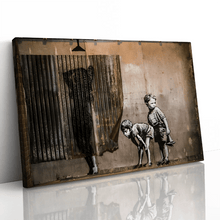 Load image into Gallery viewer, Boys Peeping Shower Woman Banksy Street Art