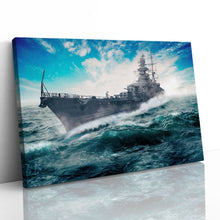 Load image into Gallery viewer, Warship Sailing through the Atlantic