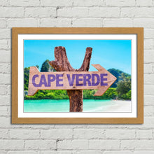 Load image into Gallery viewer, Cape Verde Wooden Beach Sign