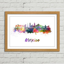 Load image into Gallery viewer, Mexico City Skyline Watercolour