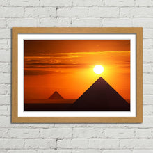 Load image into Gallery viewer, Pyramids in Sunset Giza Cairo