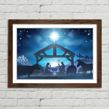 Load image into Gallery viewer, Christmas Nativity Scene Star Manger Crib