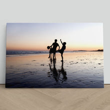 Load image into Gallery viewer, Children Playing on Beach Silhouette