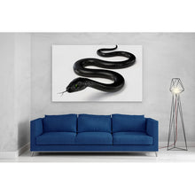Load image into Gallery viewer, Black Snake with Forked Tongue