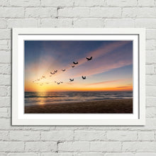 Load image into Gallery viewer, Birds Flying at Sunset