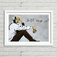 Load image into Gallery viewer, Einstein Just Google It Banksy