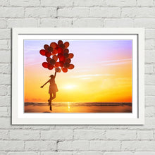 Load image into Gallery viewer, Girl Jumping with Balloons