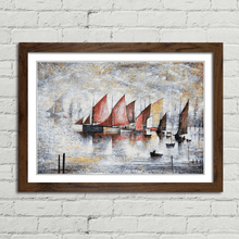 Load image into Gallery viewer, LS Lowry Sailing Boats 1930 Painting