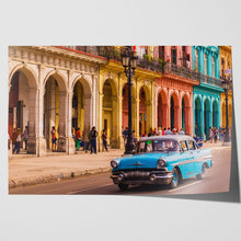 Load image into Gallery viewer, Old Blue Taxi Car Havana