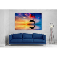 Load image into Gallery viewer, Dolphin Jumping at Sunset
