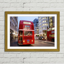Load image into Gallery viewer, Rear View Red Bus in London
