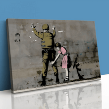 Load image into Gallery viewer, Banksy Girl Searching Soldier