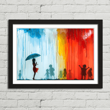 Load image into Gallery viewer, Umbrella Girl Banksy Children Inspired
