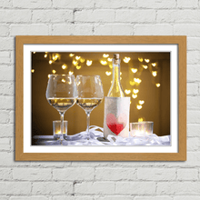 Load image into Gallery viewer, Wine Glasses and Love Heart
