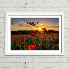 Load image into Gallery viewer, Poppy Field Spitfire Remembrance