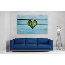 Load image into Gallery viewer, Love Brazil Heart Flag on Wood